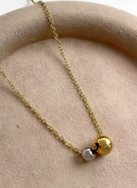 Gold And Silver Ball Necklace | Do Do Hee - My Demon