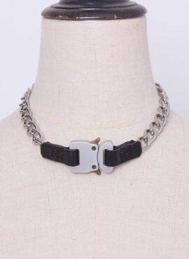 Silver Buckled Chain Necklace | Jake - Enhypen