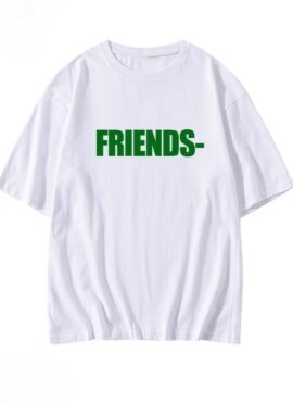 White 'FRIENDS' Print T-Shirt | The8 - Seventeen
