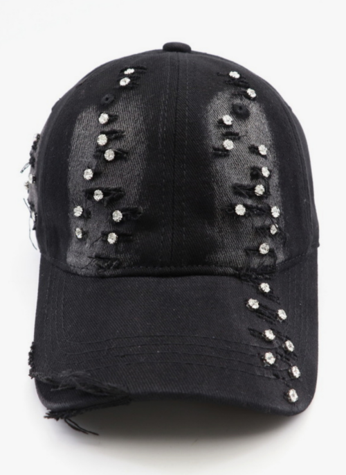 Black Crystal Embellished Cap | S.Coups - Seventeen