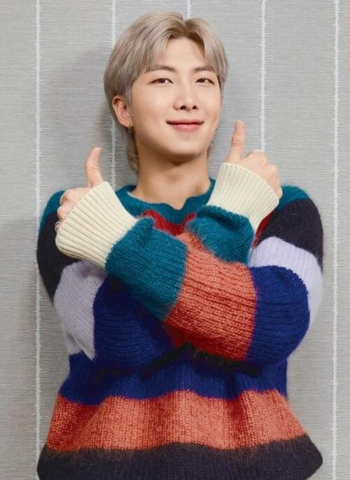 Multicolored Stripe Knit Sweater | RM - BTS