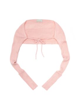 Pink Cropped Open Cardigan | Wonyoung – IVE