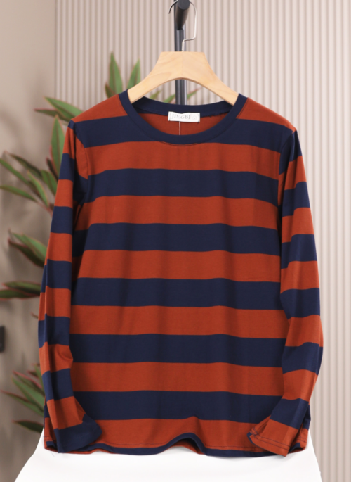 Red And Blue Stripes Long Sleeve T-Shirt | RM – BTS