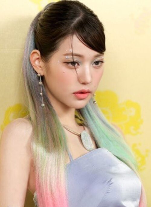Silver Beads Tassel Earrings | Wonyoung - IVE
