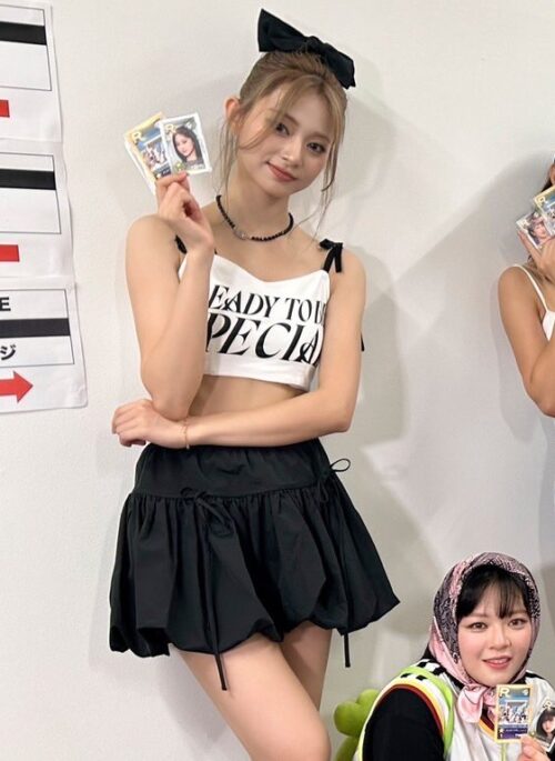 Black Bow Detail Puffy Skirt | Tzuyu - Twice