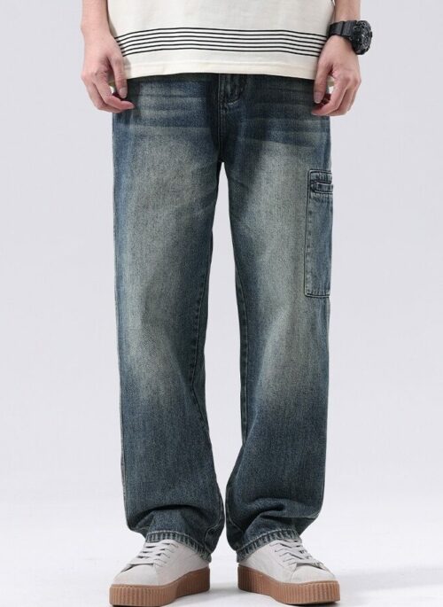 Blue Washed Side Pocket Jeans | Jungkook – BTS