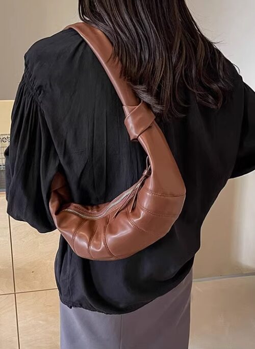 Brown Croissant Shoulder Bag | Eunchae – Le Sserafim