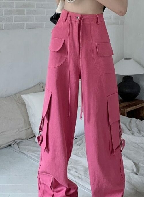 Hot Pink Cargo Pants | Ahyeon – BabyMonster