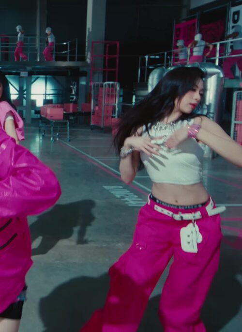 Hot Pink Cargo Pants | Ahyeon – BabyMonster