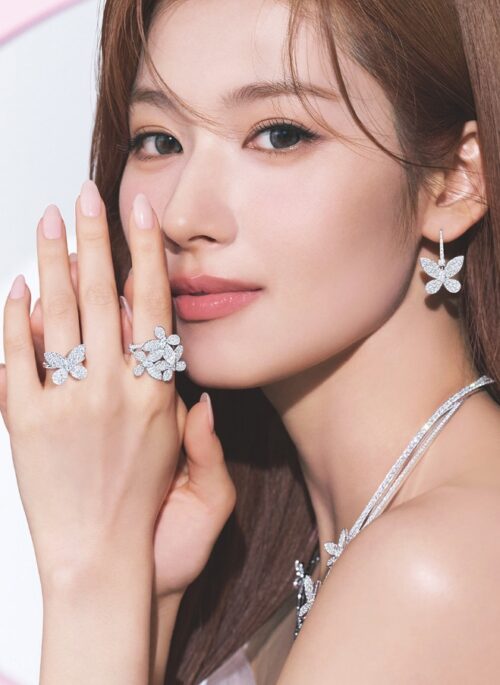 Silver Diamond Butterfly Hook Earrings | Sana – Twice
