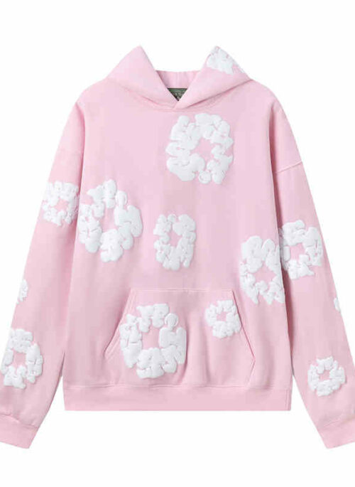 Pink Cotton Wreath Pattern Hoodie | Danielle – NewJeans