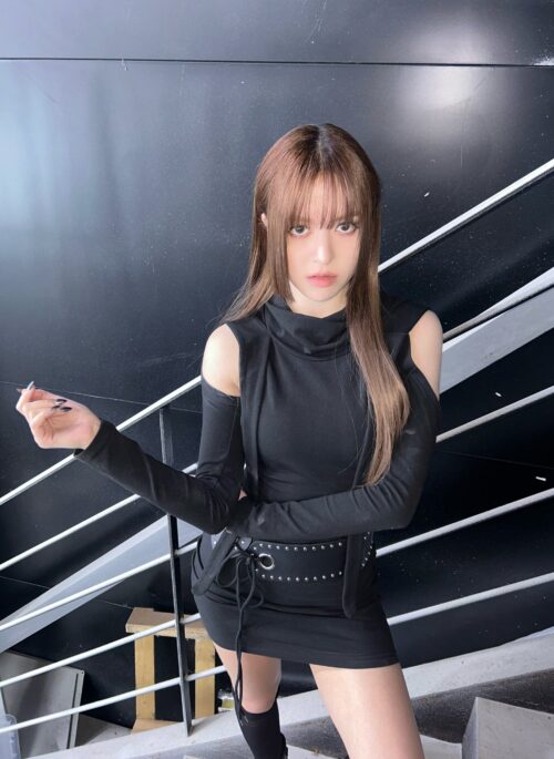 Black Lace Faux Leather Belt | Lily – NMIXX