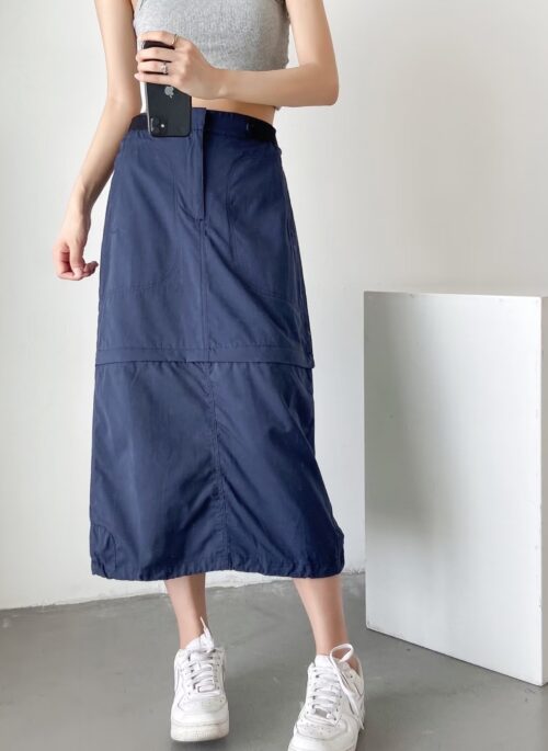 Blue Detachable Midi Skirt | Solar – Mamamoo