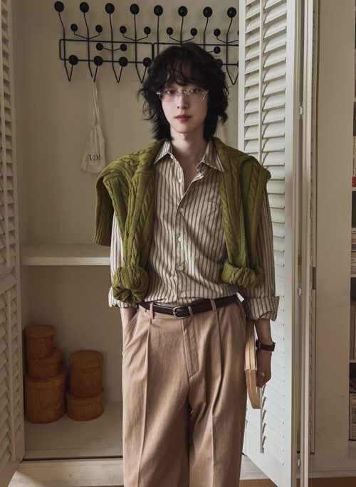 Casual Striped Long Sleeve Shirt