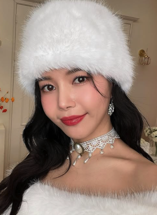 White Pearl Accent Lace Choker | Solar - Mamamoo