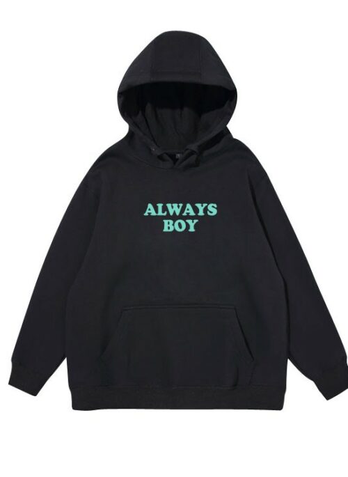 Black “Always Boy” Classic Hoodie | Kai – EXO