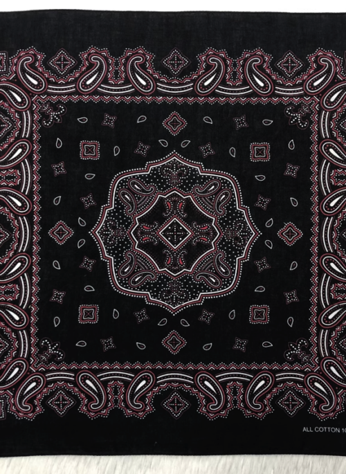 Black And Red Vintage Design Scarf | Taehyung – BTS