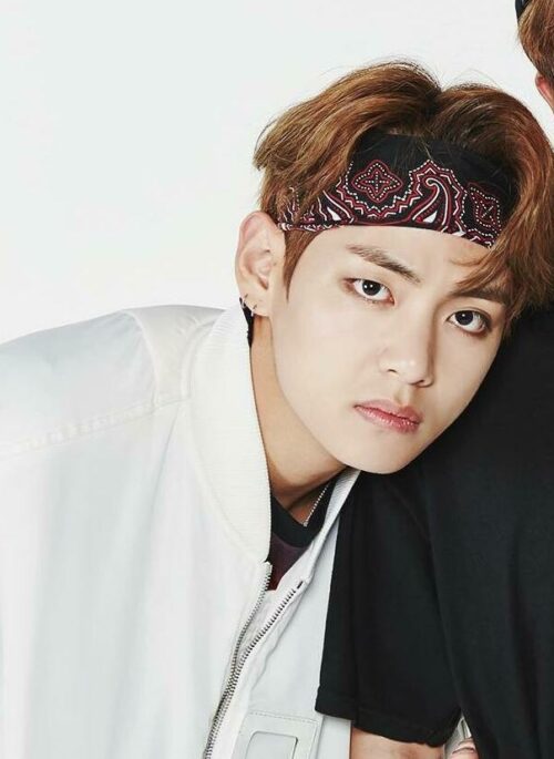Black And Red Vintage Design Scarf | Taehyung – BTS
