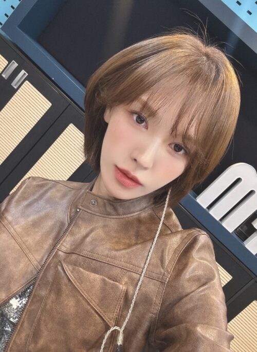Brown Faux Leather Quilted Jacket | Wendy – Red Velvet