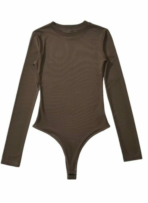 Brown See-Through Bodysuit | Jennie – BlackPink