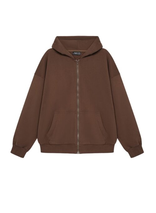 Brown Zipper Hooded Jacket | Mark – NCT