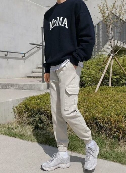 Casual Loose Cargo Jogger Pants