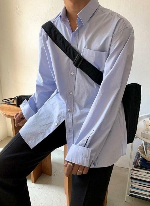 Casual Loose Fit Long Sleeve Shirt