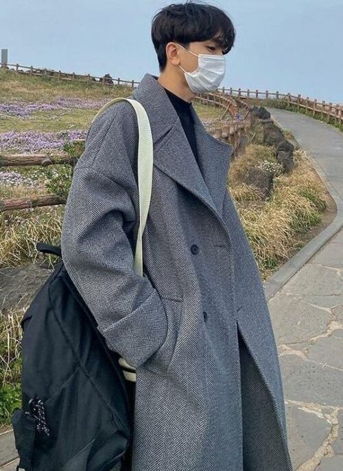 Casual Overcoat With Thickened Fabric