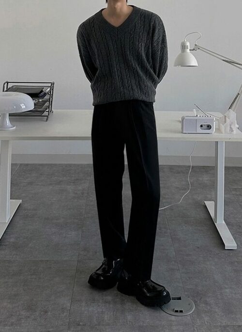 Classic Knit Pullover Sweater