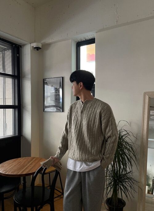 Cozy Knit Sweater Fashion Loose Style