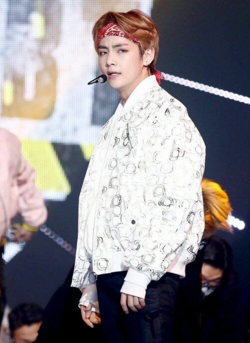 Red Cashew Pattern Scarf | Taehyung – BTS