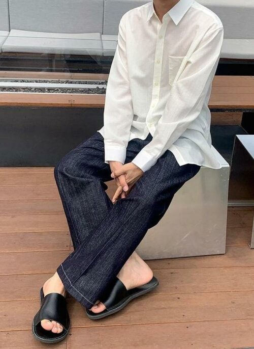 Relaxed Fit Denim Trousers