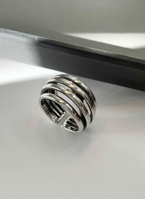 Silver Multi-Layer Adjustable Ring | Hyunjin – Stray Kids