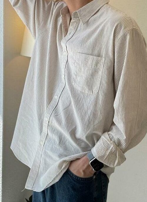 Striped Casual Long Sleeve Shirt