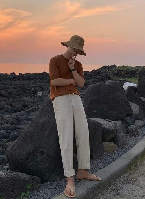 Summer Knit Short Sleeve Sweater Tee