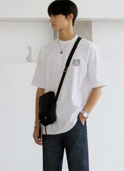 Trendy Cotton Letter Print T-Shirt