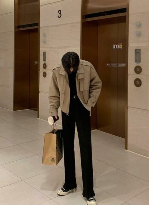 Vintage Style Loose Fit Utility Jacket