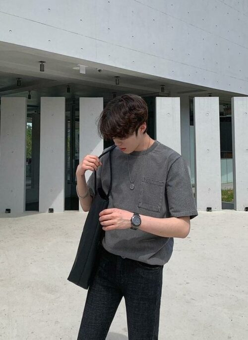 Vintage Washed Casual Short Sleeve Tee