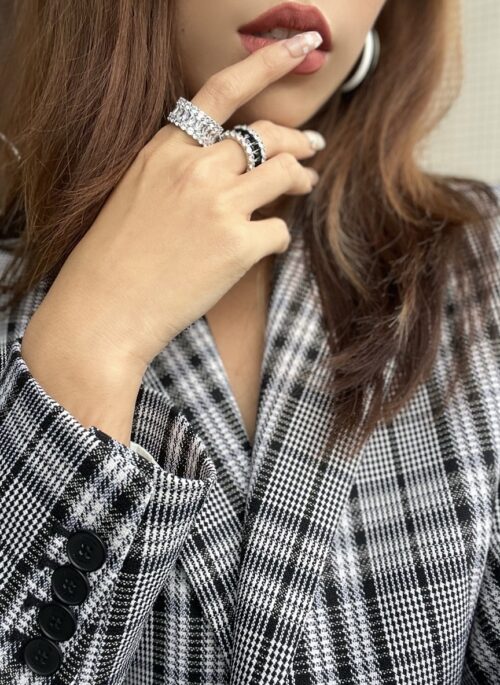 White Crystal Stones Rings | Solar – Mamamoo
