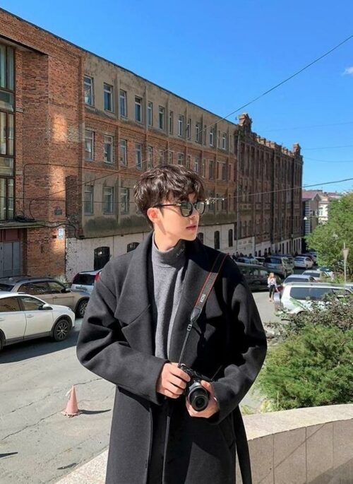 Winter Thick Woolen Coat Korean Style Loose Overcoat
