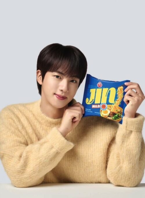 Yellow Mohair Knit Sweater | Jin – BTS