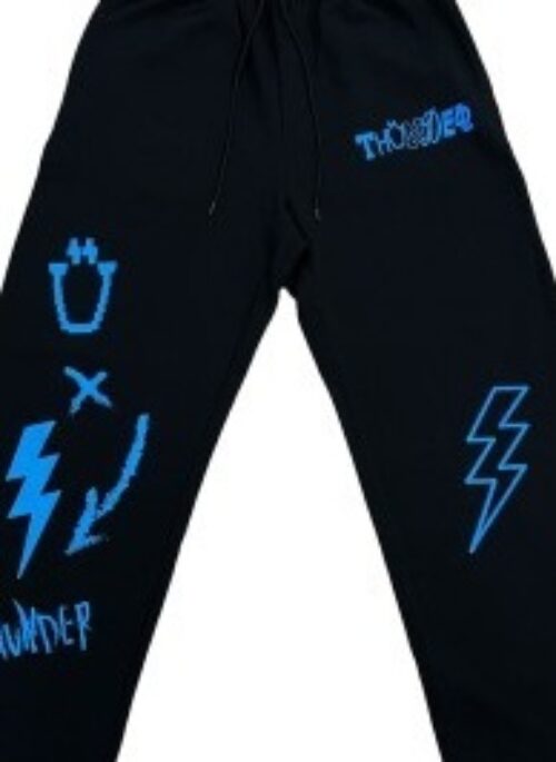 ATEEZ “Thunder” Pigment Pants | Blue