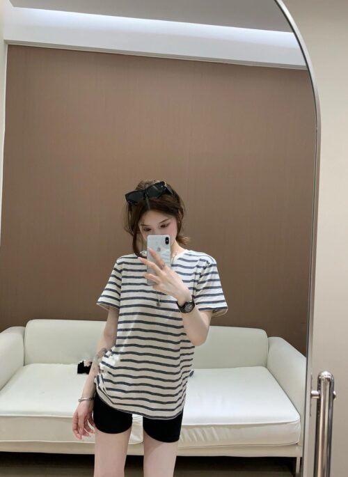 Beige Stripes Casual T-Shirt | Jin – BTS