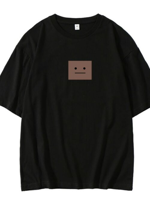Black Boxed Face Printed T-Shirt | Jin – BTS