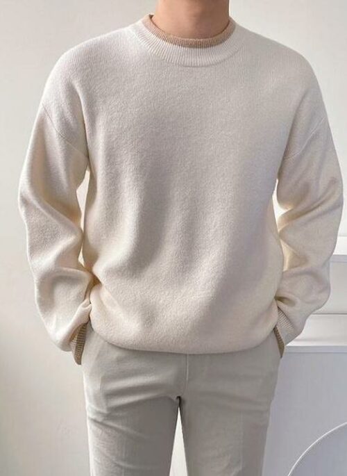 Casual Knit Pullover Sweater
