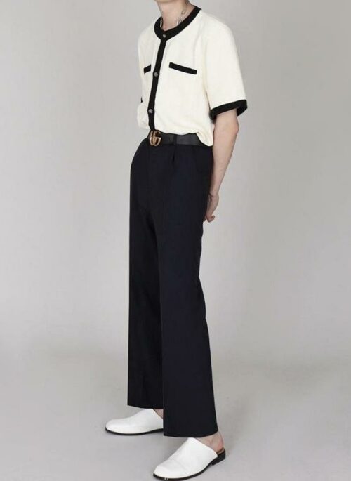 Chic Cardigan Short Sleeve T-Shirt