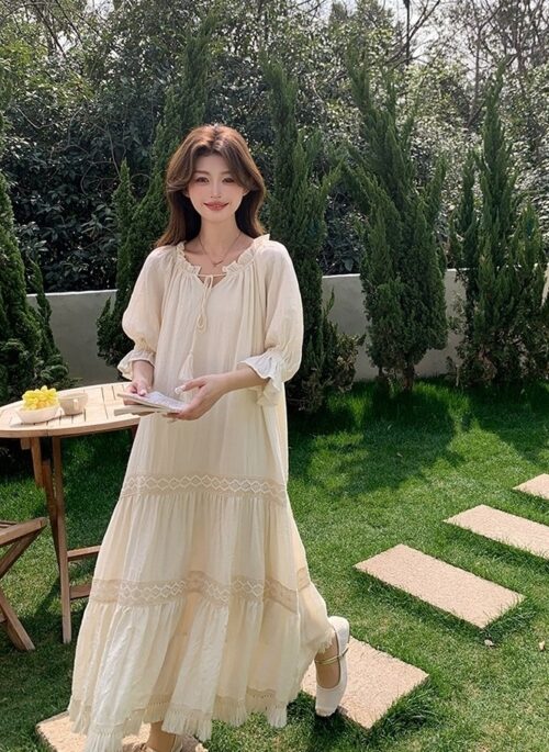 Chic Romantic French Style Summer Dress