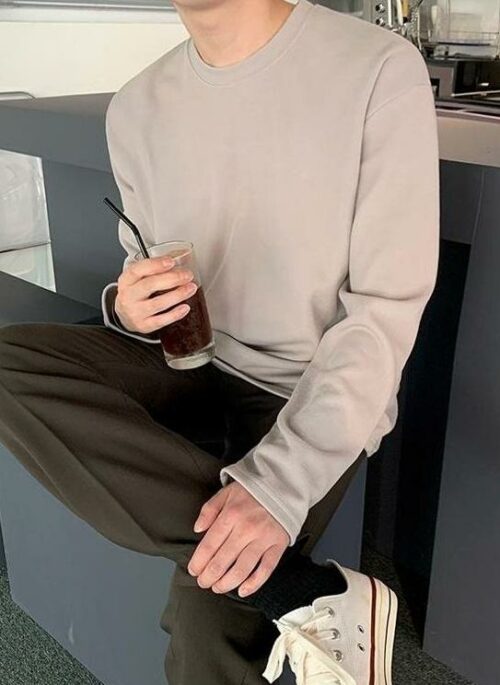Cotton Casual Loose Long Sleeve Tee