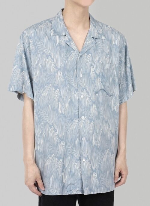 Floral Print Tiedye Relaxed Shirt