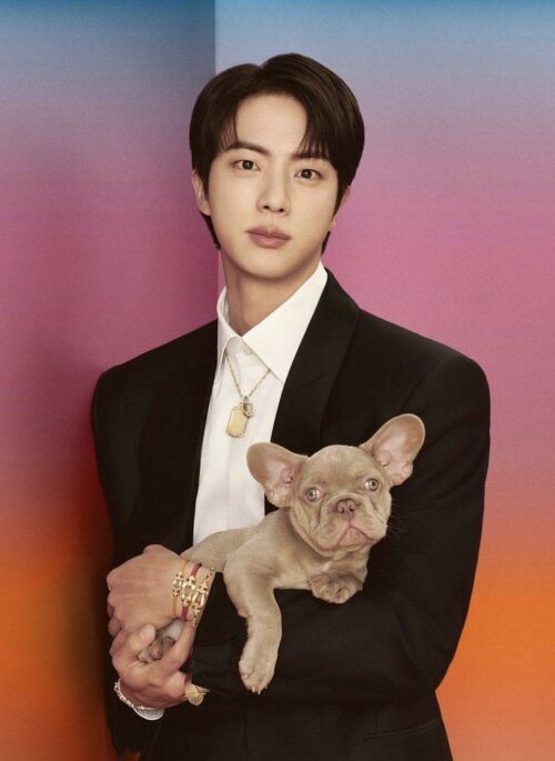 Gold Horseshoe Charm With Red String Bracelet | Jin - BTS